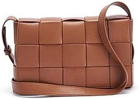 クロスボディバッグピローバッグショッピングモールレトロウーブンクロスボディショルダーメスバッグクロスボディバッグ ブラウン 24x14x6 5cm タイムセール