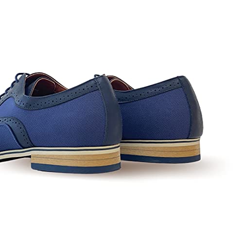 Image of Ferro Aldo Men's Classic Cap Toe Oxford Dress Shoe Collection | Perfect for Formal, Business, and Wedding Attire