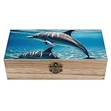 Design imprimé magnifique et unique : Cette boîte de rangement en bois arbore un motif imprimé superbe et original qui rehausse son attrait décoratif et en fait une pièce maîtresse pour la maison ou le bureau.