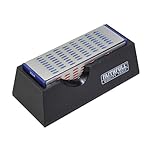 Faithfull 4-Sided Diamond Sharpening Stone – Quad-Grit Knife & Tool Sharpener with Non-Slip Base, 200G / 300G / 400G / 600G Grit for Chisels, Plane Irons, Scissors & Blades