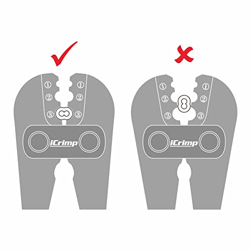 Icrimp Iws-1608B Wire Rope Crimping Tool For Aluminum Loop Sleeves, Duplex Oval Cable Ferrules 1/16’’ To 3/16’’, C/W Wire Rope Cable Cutter #TOP6
