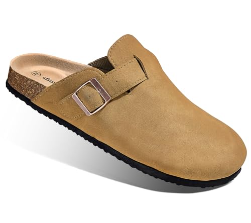 Image of BULLIANT Women Mules Clogs-Memory Foam Cushioned Cork Footbed-Fleece Lined | Unisex | Adjustable Fit | Memory Foam Cushioning | Wet-Resistant PU Shoes for Nurses & Housekeepers