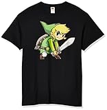 Nintendo Men's Big Link T-Shirt, Large, Black