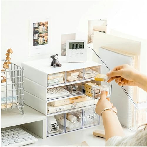 Boîte de rangement de bureau à tiroirs pour coiffeuse et soin routine - 2