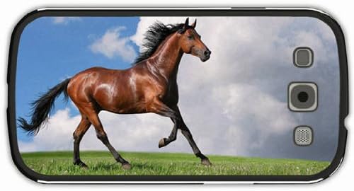 Samsung Galaxy S3 Case Black Back Cover Customized Design Horse