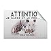 Pets-easy Stickers Attention au Chien Bull Terrier bringé