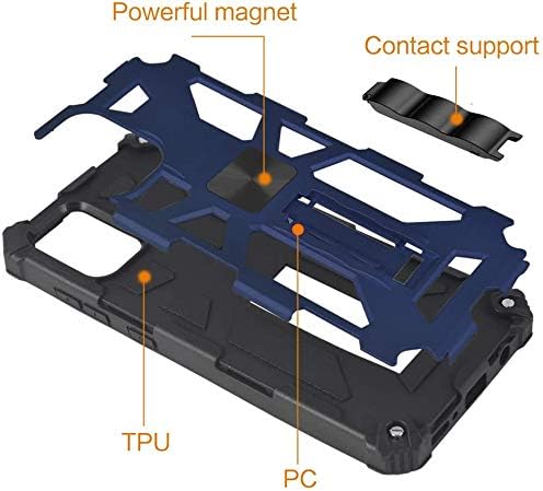 Miniatura 6 de Asuwish Compatible con Samsung Galaxy A51 5G  A 51 5G UW Verizon Funda protectora de pantalla de vidrio templado y accesorios soporte soporte de