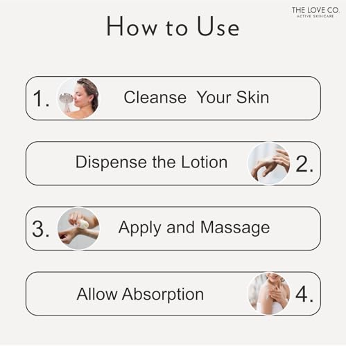 Image of THE LOVE CO. Honeymoon AHA + BHA Body Lotion - Nourishing Formula for Dry Skin - Women & Men - Enhanced with Jojoba Oil, Shea Butter, Vitamin E - 250Ml - Best for Daily Moisturizing (AHA + BHA)