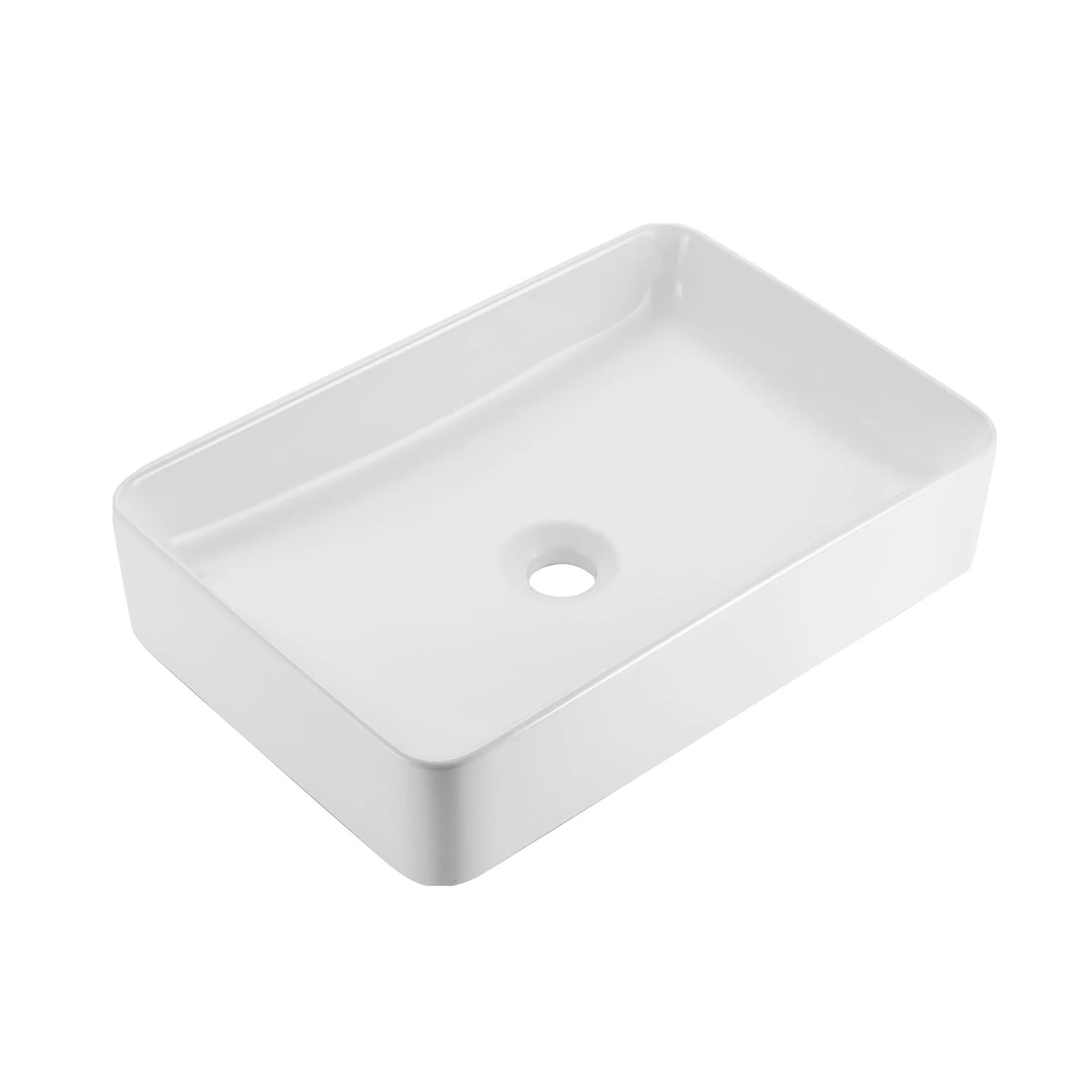 Bathroom Vessel Sink Rectangular Sink Bathroom Sink Above-the-Counter Washbasin-Style Washbasin Rectangular Sink for Toilets