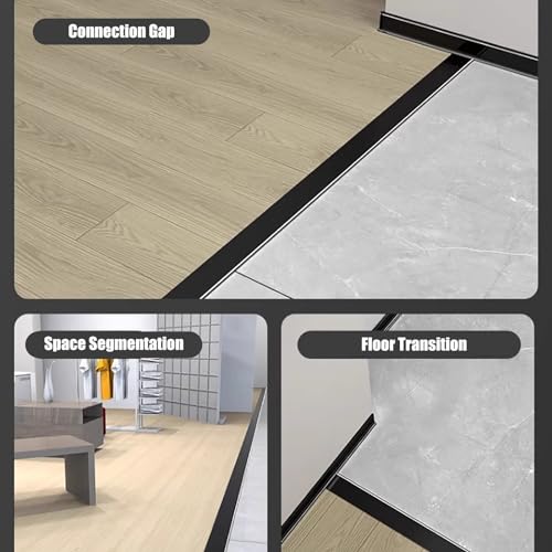 Bande de transition de seuil extra large 5cm pour jonction tapis carrelage - 6