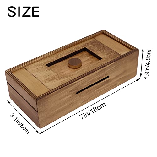 Wooden Cash Gift Card Puzzle Box With Secret Compartments, Surprise Holder Money Puzzle Gift Boxes Challenging Puzzle Brain Teasers For Adults #TOP6