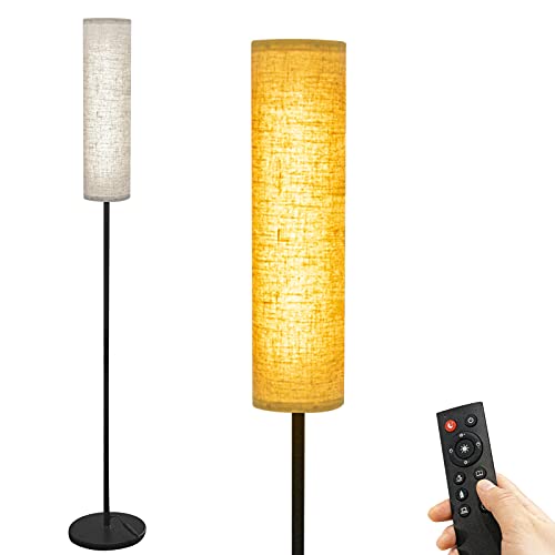 Image of Wellwerks Floor Lamps for Living Room, 12W LED Floor Lamp with Remote Control and 4 Color Temperatures, Timer Reading Lamp, Floor Lamps for Bedrooms/Office