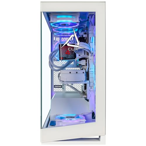 Image of CLX Horus Gaming PC - Intel Core Ultra 9 285K 3.7GHz, GeForce RTX 5080, 2TB SSD, 32GB DDR5 RGB Memory, 360mm AIO, WiFi, Windows 11 Home, White, AI-Accelerated