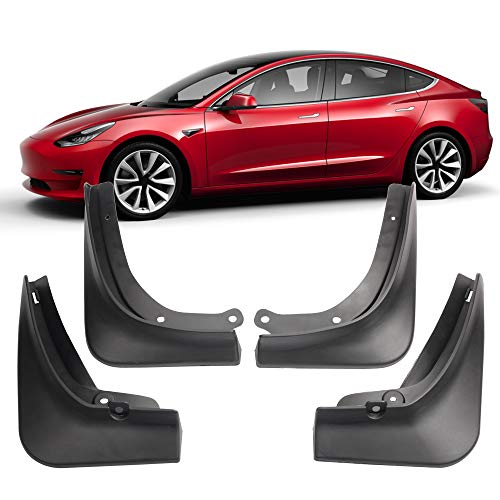 Tesla Model 3 Mud Flaps Splash Guards Car Front and Rear Fender Rainwater