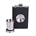 Shot Flask: 8 oz Stainless Steel Flasks For Liquor: Flask Set With Built-In Collapsible Shot Glass And Flask Funnel, Hip Flask For Men And Women- By Infinite Bliss