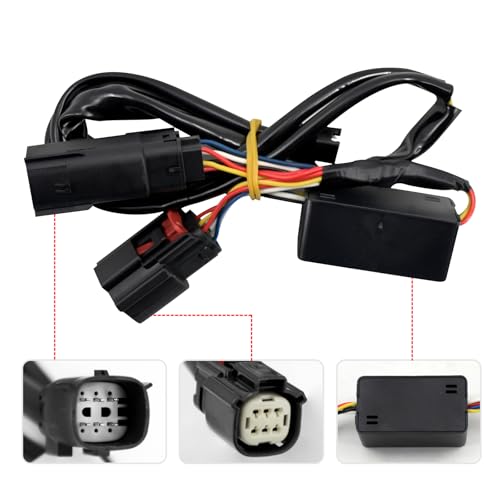 Luces LED Insertadas para Alforjas, compatibles con Harley Touring 2014 en adelante, carcasa negra, diseño con luz de soporte, aptas para Road King, Street Glide, Road Glide, Electra Glide, Ultra Limited y FLHTCU miniatura 4