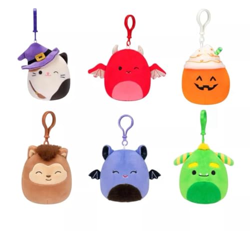 Squishmallows Halloween Squad Mini 3.5" Set of 6 Clip On