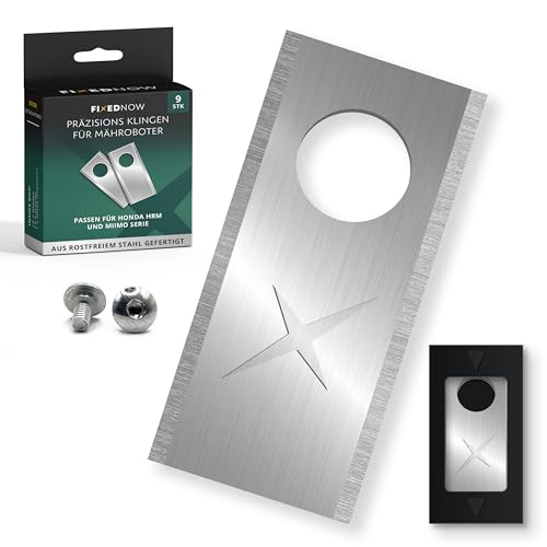 FixedNow Lames de rechange [9pcs] pour robot tondeuse compatible avec Honda Miimo, en acier inoxydable, kit complet en acier inoxydable, pièces de rechange pour...