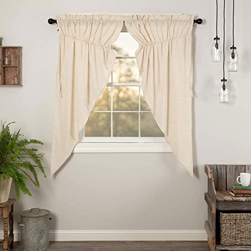 VHC-Brands-Simple-Life-Flax-Solid-Color-Cotton-Linen-Blend-Farmhouse-Curtains-Rod-Pocket-Drawstring-Ties-Prairie-Panel-Pair-Natural-Creme-White VHC Brands Simple Life Flax Solid Color Cotton Linen Blend Farmhouse Curtains Rod Pocket Drawstring Ties Prairie Panel Pair Natural Creme White
