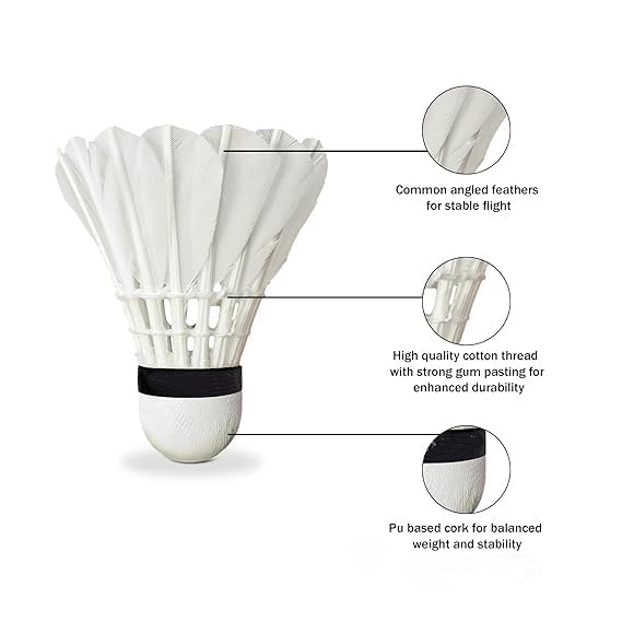 Image of Redant Gold Series Feather Shuttlecock (Pack of 20 DA)