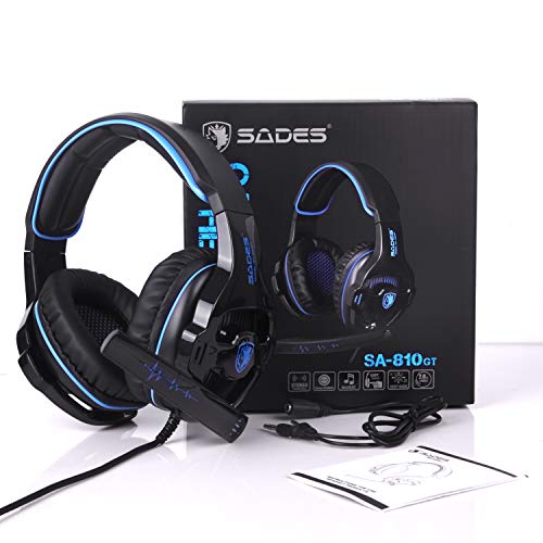 Xbox Headset, Stereo Surround Sound Gaming Headset with Mic&LED Light&Noise Cancelling for Xbox One,PS4, PS5 Over Ear Headphones with Mic for PC Laptop Mac Nintendo Switch, Computer Games - Thumbnail 7