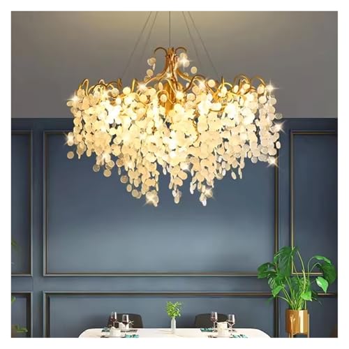 Candelabro colgante de diseño elegante para techos de salón 6