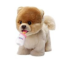 Amazon.co.jp: 電子ウォーキング秋田犬のぬいぐるみ、リアルな