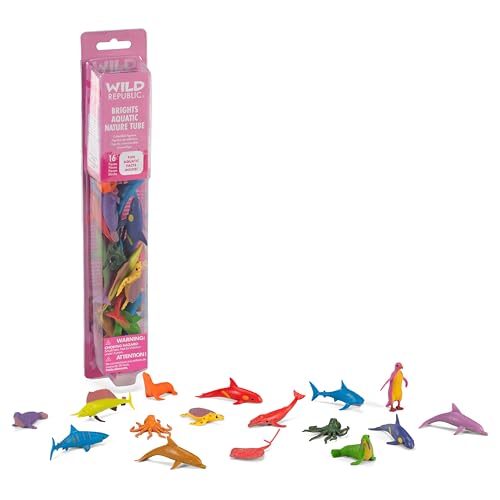 Wild Republic Nature Tube Bright Aquatic Figurines - 13"