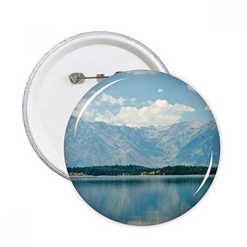 Badge bouton ronde montagne pour personnaliser vos sacs de randonnée et vestes