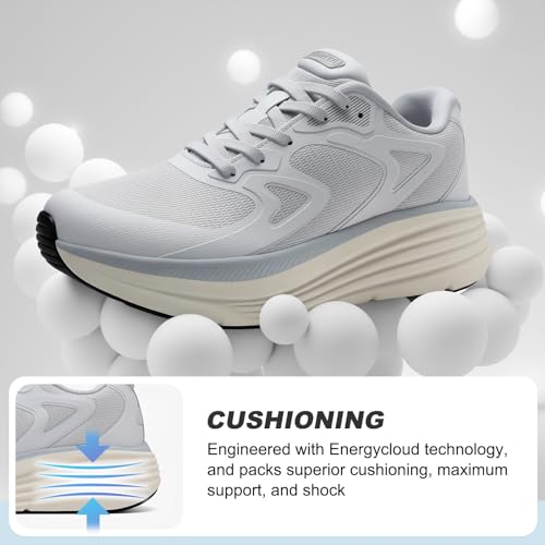 Image of ALEADER Womens Walking Shoes for 12-Hour Work Comfort, Anti-Fatigue Max Cushion Shoes for Standing All Day - Wide Fit for Nurses, Retail