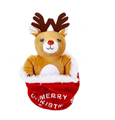 PMS Peekaboo Christmas Animated Dancing Dual Toy - Reindeer