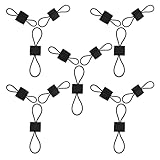 WOONEKY 15 Piezas Correas Elásticas Tácticas para Mochila Organizador de Cintas Resistentes al Agua UV y Temperatura Distribuye Carga Ergonómicamente para Camping Senderismo y