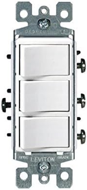 DECORA SWTCH DECORA CMBO 3RK W 3 Position Rocker Switch White