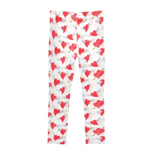 Girls Leggings Hand Drawn with Hearts Toddler Girls Clothes Leggings for Girls Toddler Girls Leggings 3-4T2