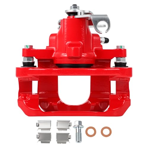 Image of SCITOO Rear Left Brake Caliper With Bracket 18B5081 Compatible For Chrysler Town & Country 2008-2012 For Dodge Grand Caravan 2008-2012 For Ram C /V 2012 For Volkswagen For Routan 2009-2012