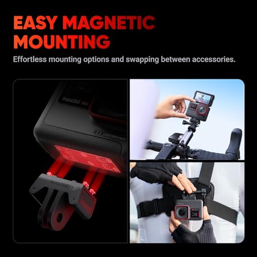 Image of Insta360 Ace Standard Bundle- 4K120fps Waterproof Action Camera, 1 /2 inch Sensor with AI Noise Reduction, Active HDR Video, 48MP Photos, 2.4 inch Flip Screen, Easy Magnetic Mounting & Advanced AI Features.