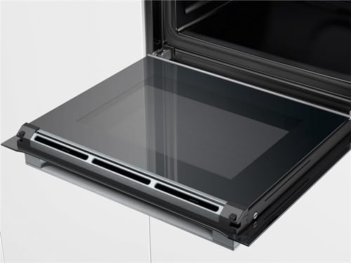 Bosch HBG675BB1 Serie 8 Einbau-Backofen, 60 x 60 cm, Made in Germany, Pyrolyse Selbstreinigung, AutoPilot 10 Automatikprogramme, 4D Heißluft Backen auf 4 Ebenen, TFT-Touchdisplay, Schnellaufheizung