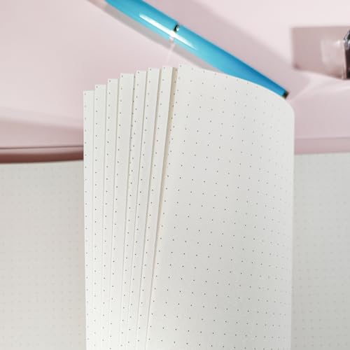 90 Blatt B5 Punktpapier OVISEEN 9 Löcher Punktiertes Nachfüllpapier für Ringordner & Bullet Journaling – Umweltfreundliches Büropapier (18x25,5 cm)