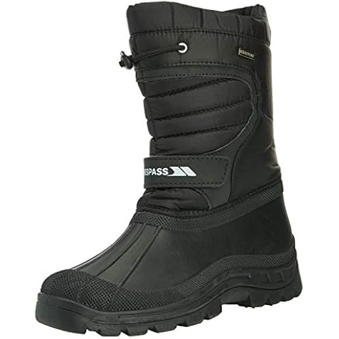 Trespass unisex adult Dodo Snow Boots, Black, 10 UK Cover