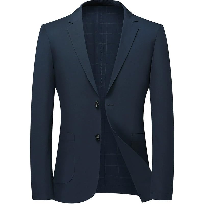 Men's Korean Slim Fit Zhongshan Suit Jacket Spring Wedding Business Casual for Middle Age Men Party