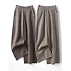 Womens Merino Wool Wide Leg Knit Pants Pockets Thi... #1