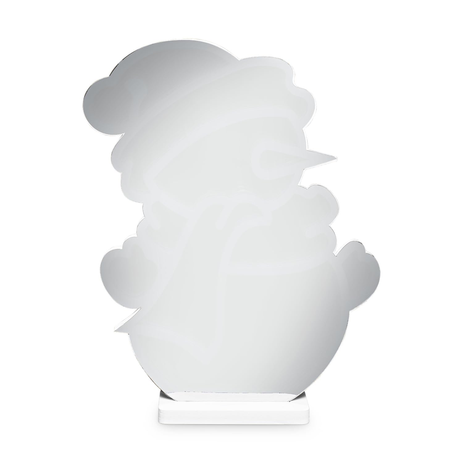 Idena 30552 - LED Infinity Mirror Father Christmas, ok. 35 x 8 x 45 cm, lampa dekoracyjna z 246 diodami LED SMD i efektem 3D, dekoracja świąteczna do wnętrz, z zasilaczem i kablem o długości 3 m