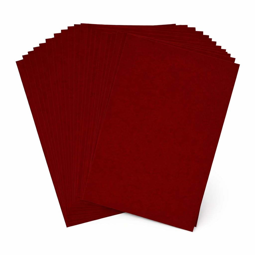 Mandala Crafts 20-Pack Maroon Felt Sheets