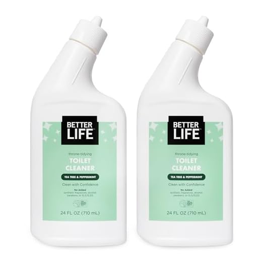 Better Life Natural Toilet Bowl Cleaner, Tea Tree & Peppermint Scent, 24 Fl Oz (Pack of 2)