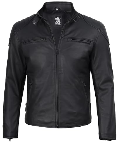Image of Blingsoul Leather Jacket Men, Black and Brown Leather Jackets For Men