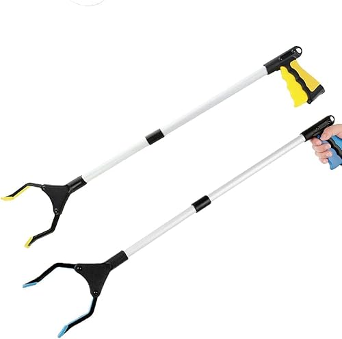 Recogedor de basura, herramientas plegables de 32 pulgadas para ancianos, agarrador de garras de basura ligero y práctico, herramienta de asistencia