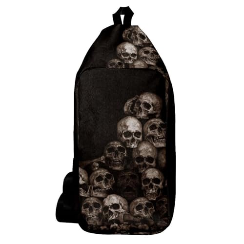 Sac à dos à bandoulière tête de mort, idée cadeau originale