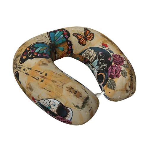 Almohada de espuma viscoelástica para cuello Negro miniatura 2