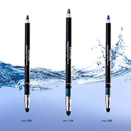 Radiant Professional Softline Waterproof Eye Pencil with Smudging Tool (05 NAVY BLUE)