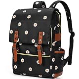 Malaxlx Daisy Flower Print School Backpack for Teen Girls Boys, College Bookbags Student School Bag